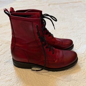 Frye Short Oxblood 8.5 Lace Up